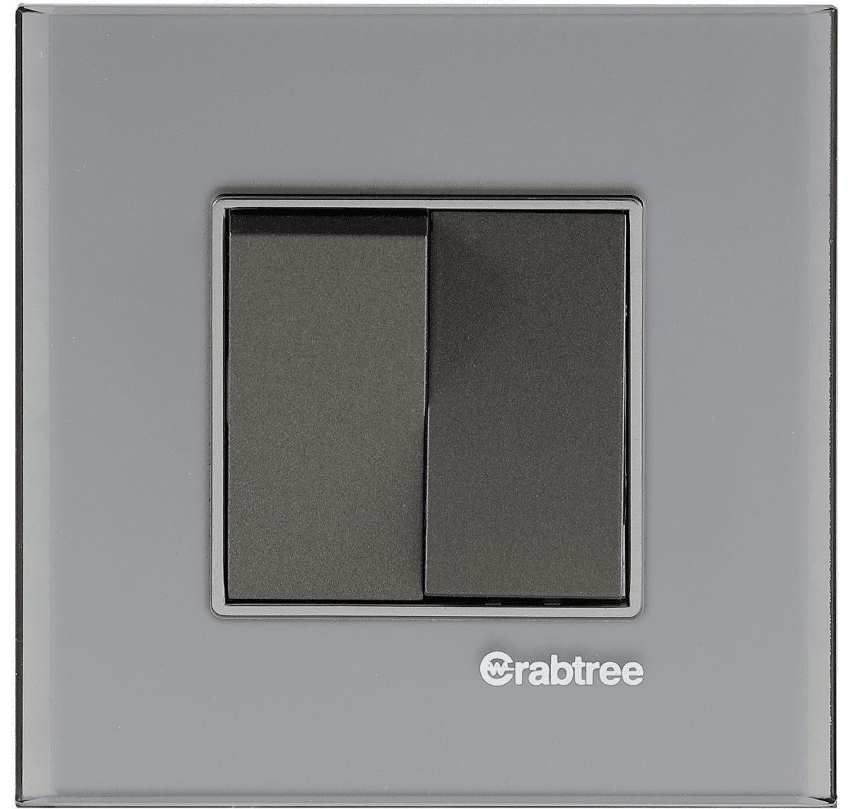 Crabtree - 2 M Silver Sheen Glass Outer Plate Grande