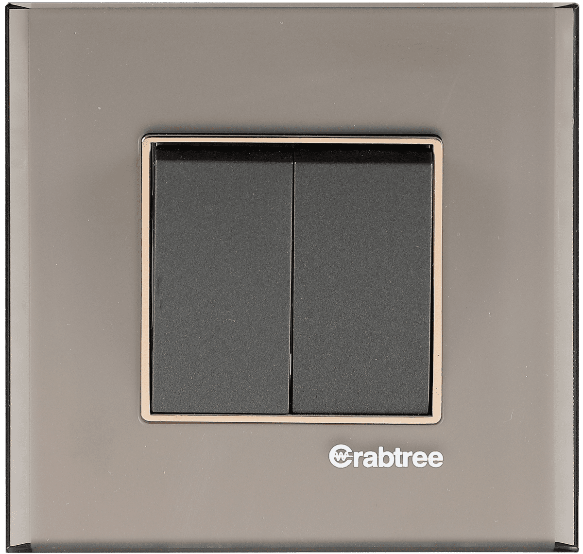 Crabtree - 2 M Frosted Slate Glass Outer Plate Grande